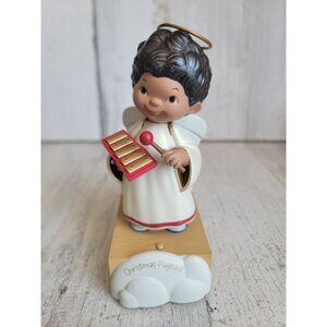 Hallmark xylophone Christmas Pageant angel boy Xmas religious figure